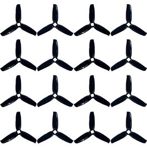 GEMFAN 3052 FPV Propellers 3 بوصة الدعائم عالية السرعة 5 ملم ثقب مركز ث/محول إلى 1.5 ملم لإطار السباق FPV Drone 1306 1407 1408 1606 1806 Motors (Black ، 16pcs - 8 CW ، 8 CT