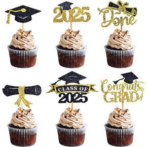 Girl Graduation Cake Topper ، 1 Pack تهانينا على تخرج Grad Cake Decor