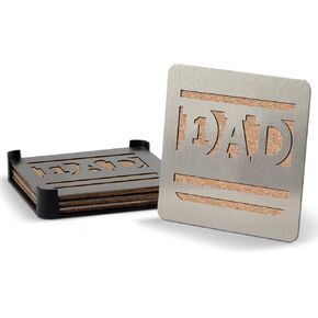 YouTheFan Universal Boasters Stainless Steel Drink Coasters