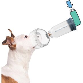 Canine Aerosol Chamber Inhaler Spacer for Cats, Dogs, Horse and Other Wildlife (M- Medium Dogs)