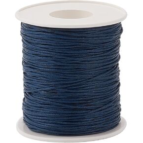 Mega Pet 100 Yards Dark Olive Green Waxed Cotton Cord, 1mm (0.04 inch) for Jewelry Making, DIY Crafts, Beading, Knotting