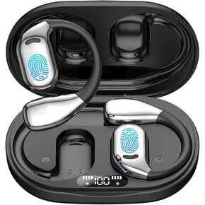 AI Translation Earbuds Real Time, 144 Language Translator Earbuds with APP Compatible with iOS & Android, Bluetooth Translation Headphones Translating Device for Travel Business and Learning - Black