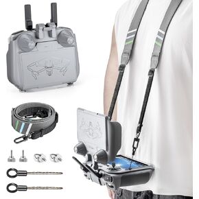 Startrc Mini 4 Pro Mini 3 Sun Hood+Lanyard for DJI RC 2 و RC Controller ، تمت ترقيته 3-in-1 Sunshade Screen Protector لـ DJI Mini 4 Pro/Mini 3/Neo/Mini 3 Pro/Air 3/Mavic 3 Pro Associorys