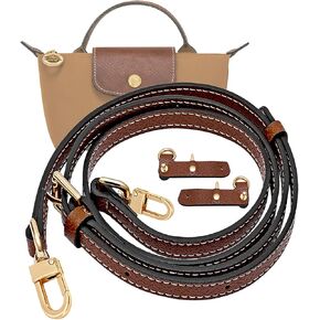 أكياس صغيرة حزام كتف جلدي لـ Longchamp Mini Bag Bag Nude Thupe Thupe Kit