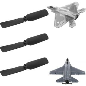 3 PCS Propellers Spare Part for Mini F-16 Falcon 365mm / Mini F-22 Raptor EPP 260mm, 761-7 F22 260mm/76110 F16 267mm, RC Airplane Propeller, 2.5 Inch 2-Blade