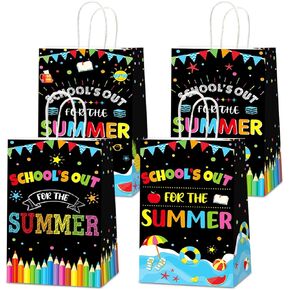 Chunnin 24pcs نهاية العام الدراسي لحفلات الهدايا الحفلات الصيفية الحفلات الحزب يفضل أن يكون حلوى الحلوى حقائب جيدة للأطفال صيف شاطئ الاستوائيات البليار