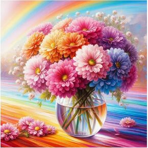 Tiwabb Book Diamond Art Kits for Adults Beginners,Skull and Flowers Diamond Painting Kits for Adults,5D Full Drill DIY Diamond Dot Gem Art Kit Wall Home Decor Arts Craft 14x14 inch