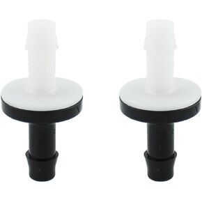 2PCS 3/8 Inch 10mm Inline Vacuum Barb Check Valve ABS Insert Check Valve Micro Fluid Check Valve Small Water Valve for Water Treatment Air Purification and Automotive Part
