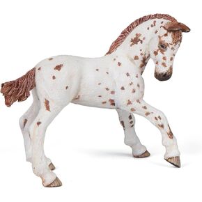 Papo - Hand-Painted - Figurine - Horses,Foals and Ponies - Brown Appaloosa Foal Figure-51510 - Collectible - for Children - Suitable for Boys and Girls - from 3 Years Old