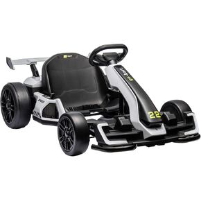 24V Kids Go Kart ، 300 و WAR 300W سيارة الكارت الكهربائية القوية مع مقعد قابل للتعديل ، IDE على لعبة مع 4 سرعة ، البطارية ، وضع الانجراف/الرياضة ، إطارات EVA ، دواسة الفرامل لمدة 6-12 ، روز