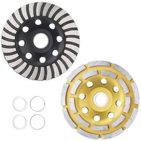 Concrete Grinding Grinder Wheel 4.5", 3 PCS High Efficiency Diamond Cup Wheel with 7/8" Arbor, Ideal for Grinding Stone Concrete Surface, Granite, Marble, Cement and Thinset.