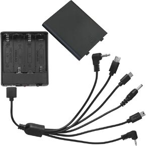 Universal Safe Exhendent Office Power Box 6 Connector Universal Port 4 بطاريات 6 فولت مضاد للسرقة قفل الباب مربع البطارية مربع طاقة خارجي يستخدم لألعاب قفل الخزانة الإلكترونية