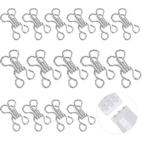 100pcs خطاف وإغلاق العين للملابس - خطاف وخياطة العين ، bra hooks clasp bra clasp for straps buckible safety -