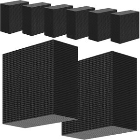 8 Pcs Aquarium Cube Filter Activated Carbon Aquarium Filter Water Filter for Fish Tank 4 x 4 x 2 Inch Cube Honeycomb Structure Charcoal Deodorant for Ponds Pools Horses Stock Tank Filtration
