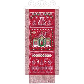 RIOLIS - Lapland 1897, Cross Stitch Kits 6" x 12¼", Cross Stitch Kits for Beginners & Advanced, Crossstitching Kit Adult, Embroidery Counted Stitching Kit