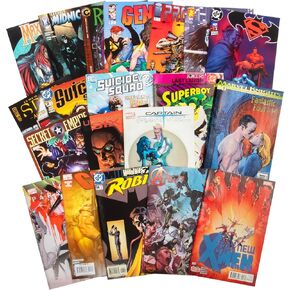 20 مجموعة متنوعة من الكتب الهزلية - مقسمة بالتساوي بين Marvel و DC و Indie Faves - كلها مختلفة ، غير مقروءة ، لا توجد غفوات - Superman ، X -Men ، وأكثر من ذلك - عطلة رائعة لأي من محبي الخارقة