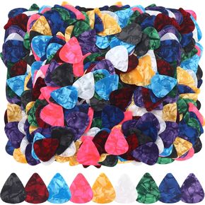 Yeshone 600 Pcs Guitar Picks Celluloid Guitar Pick Plectrums Guitar Picks for Acoustic Guitar Plectrum Guitar Pick Acoustic Guitar Picks for Electric Guitars(10 Colors,0.46, 0.71, 0.96 mm)