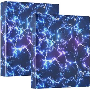 Caikeny 3 Ring Binder Cute Capybaras 1.5 بوصة المجلدات الليمون حلقة حلقة رنين مع 2 جيوب للمستلزمات المكتبية
