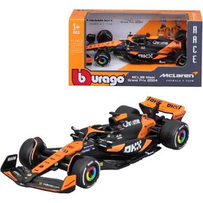 BBURAGO 1/43 SCALE Formula 1 McLaren F1 MCL38 Miami Grand Prix Collection - #81 Oscar Piastri