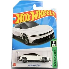 Hot Wheels Delorean alpha5 ، HW Green Speed ​​7/10 ، 75/250 ، White