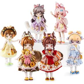 BEEMAI Minty Fantasy Forest Series Single Box (Contains 1 Figure), 1/12 BJD Blind Box Cute Figures Collectibles Birthday Gift