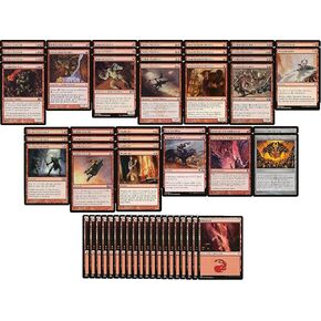 Mono Red Goblin Deck - Aggro Burn - Modern Legal - Custom Build - Magic the Gathering - MTG - 60 Card