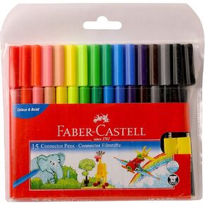 Faber Castell Sketch Pens With Clip Cap - 15 Shades