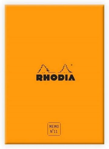 Rhodia cf194052 Notepads with Case, No. 13 (A6), 240 Sheets, 0.2 inch (5 mm) Grid, Glued Type in Saudi Arabia