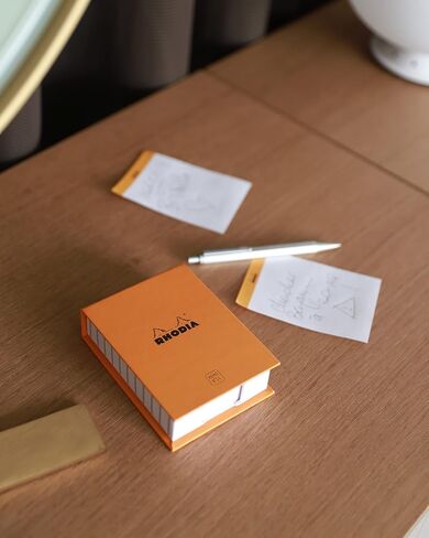 Rhodia cf194052 Notepads with Case, No. 13 (A6), 240 Sheets, 0.2 inch (5 mm) Grid, Glued Type in Saudi Arabia