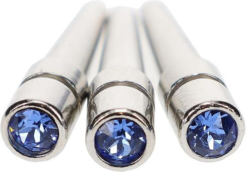 WE Games Chrome Cribbage Pegs with Austrian Crystals - Set of 3 - Saphire Blue in Saudi Arabia