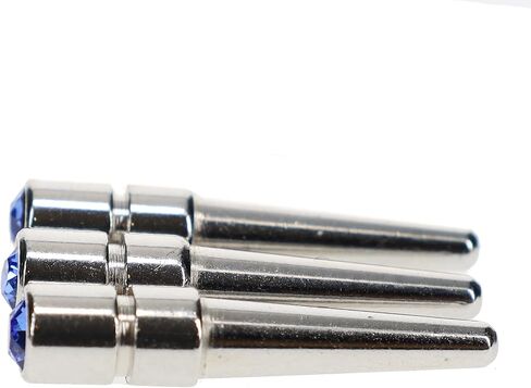 WE Games Chrome Cribbage Pegs with Austrian Crystals - Set of 3 - Saphire Blue in Saudi Arabia