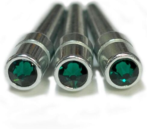 WE Games Chrome Cribbage Pegs with Austrian Crystals - Set of 3 - Saphire Blue in Saudi Arabia