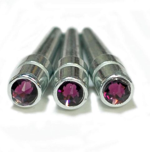WE Games Chrome Cribbage Pegs with Austrian Crystals - Set of 3 - Saphire Blue in Saudi Arabia