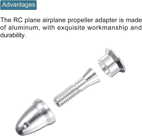 Meccanixity RC Plane Airplane Propeller Adapter ، فتحة 3.17 مم ومحول محول محور محور محور 6 ملم لوحدات تحكم سرعة محرك بدون فرش in Kuwait