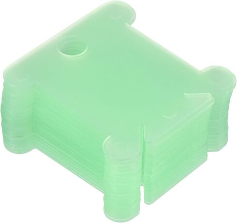 PATIKIL Plastic Floss Bobbins, 100 Pack Thread Cards Cross Cotton for Craft DIY Sewing Storage Case Embroidery, Green in Saudi Arabia