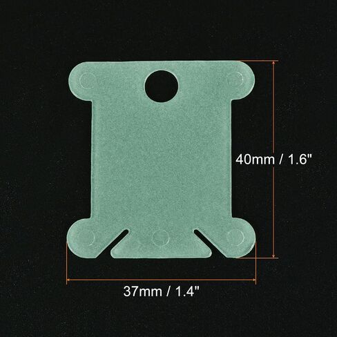 PATIKIL Plastic Floss Bobbins, 100 Pack Thread Cards Cross Cotton for Craft DIY Sewing Storage Case Embroidery, Green in Saudi Arabia