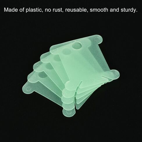PATIKIL Plastic Floss Bobbins, 100 Pack Thread Cards Cross Cotton for Craft DIY Sewing Storage Case Embroidery, Green in Saudi Arabia
