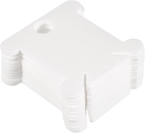 PATIKIL Plastic Floss Bobbins, 100 Pack Thread Cards Cross Cotton for Craft DIY Sewing Storage Case Embroidery, Green in Saudi Arabia