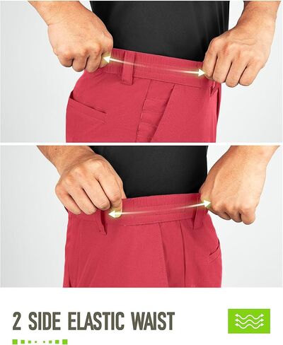 33,000ft Men's Golf Shorts 9" Dry Fit Stretch Golf Short UPF 50+ Lightweight Flat Front Golf Shorts with Pockets in Kuwait