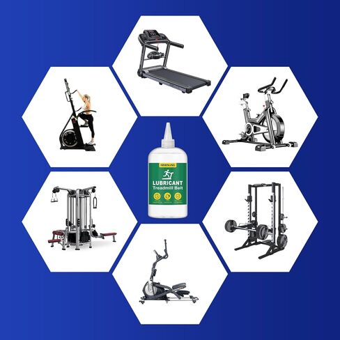 Silicone Treadmill Lubricant/Treadmill Lube, 4 Ounces Silicone Oil with Hard Application Tubes and Precision Screw Caps, Suitable for Nearly All Type of Treadmills (16 Ounces) in Saudi Arabia