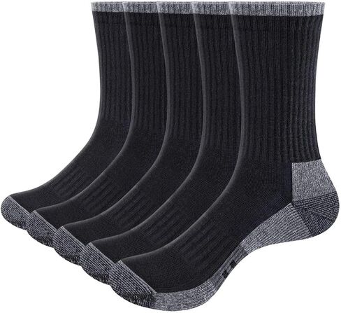 YUEDGE Women's Hiking Socks Moisture Wicking Gym Fitness Athletic Socks Casual Cushion Crew Socks for Women Size 5-12 in Kuwait