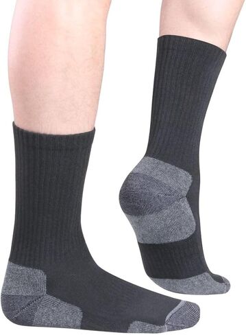 YUEDGE Women's Hiking Socks Moisture Wicking Gym Fitness Athletic Socks Casual Cushion Crew Socks for Women Size 5-12 in Kuwait