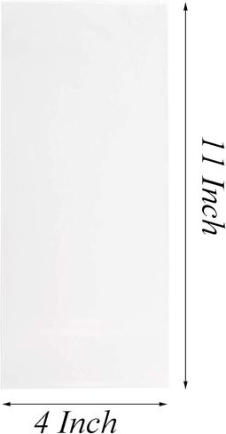 Tendwarm 100 Pcs 4x11 Inch Clear Long Cello Cellophane Treat Bags with 7 Mix Colors Twist Ties Perfect for Birthday Favor Candles Pretzel Icy Candy Popsicle in Saudi Arabia