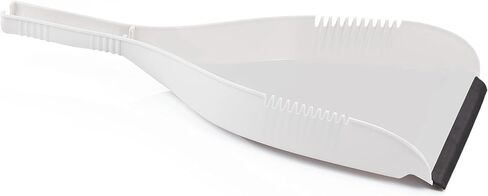 Superio Clip-On Dustpan - Heavy Duty Blue Plastic, Easy Grip Clip On Dust Pan with Rubber Edge, Detailed Sweeping Debris, Fits Standard Brooms Home & Commercial Dusting & Cleaning Tool (1) in Kuwait