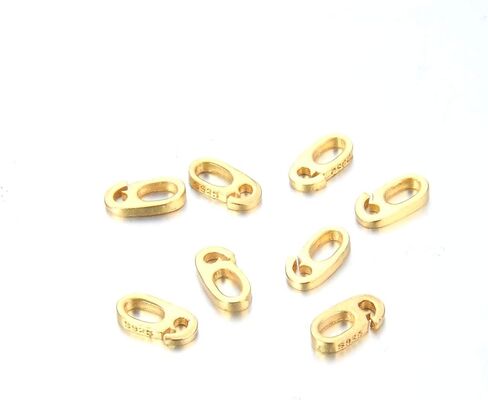 10pcs Adabele Authentic 925 Sterling Silver Hypoallergenic Pendant Clasp Split Hidden Loop Bail Clip 7.6mm (0.3 Inch) Small Tiny Strong for DIY Craft Jewelry Making SS231-1 in Kuwait