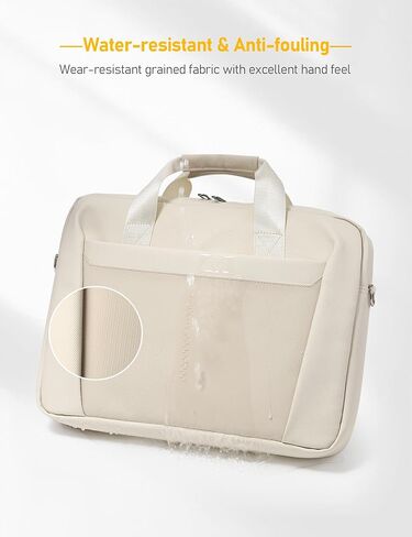 15-16.3 Inch Laptop Shoulder Bag Business Briefcase Water Resistant Computer Messenger Bags Compatible with MacBook Pro 16, MacBook Air 15 M4, HP, Dell, ASUS Notebook, Grey in Kuwait