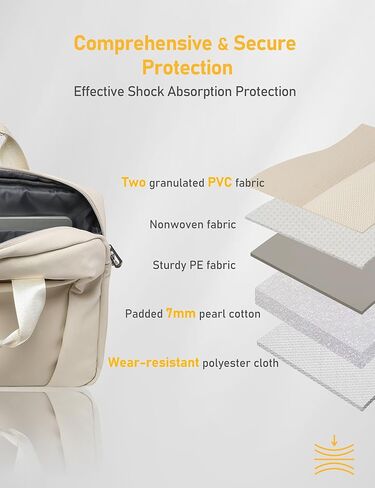 15-16.3 Inch Laptop Shoulder Bag Business Briefcase Water Resistant Computer Messenger Bags Compatible with MacBook Pro 16, MacBook Air 15 M4, HP, Dell, ASUS Notebook, Grey in Kuwait