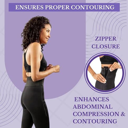 شورت ضاغط بعد الجراحة من ContourMD - منتصف الفخذ، شد البطن 4 بوصة (S4) in Kuwait