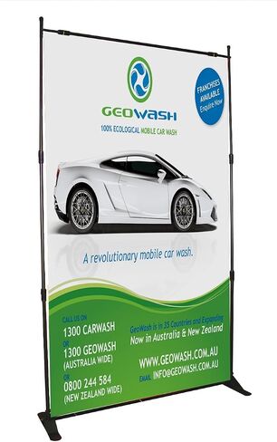 Sign Talk 10x8ft Telescopic Banner Stand Step and Repeat Adjustable Backdrop Wall Exhibitor Expanding Display Photographic Background Trade Show Photographic Back Ground in Saudi Arabia