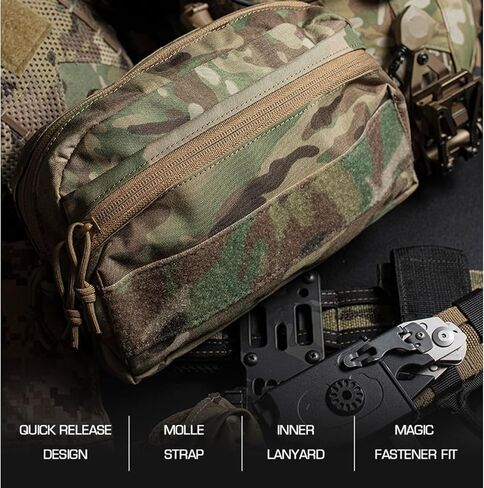 Modular Tactical MOLLE CCS Pouch for Vest Belt Expanded Storage Bag in Kuwait